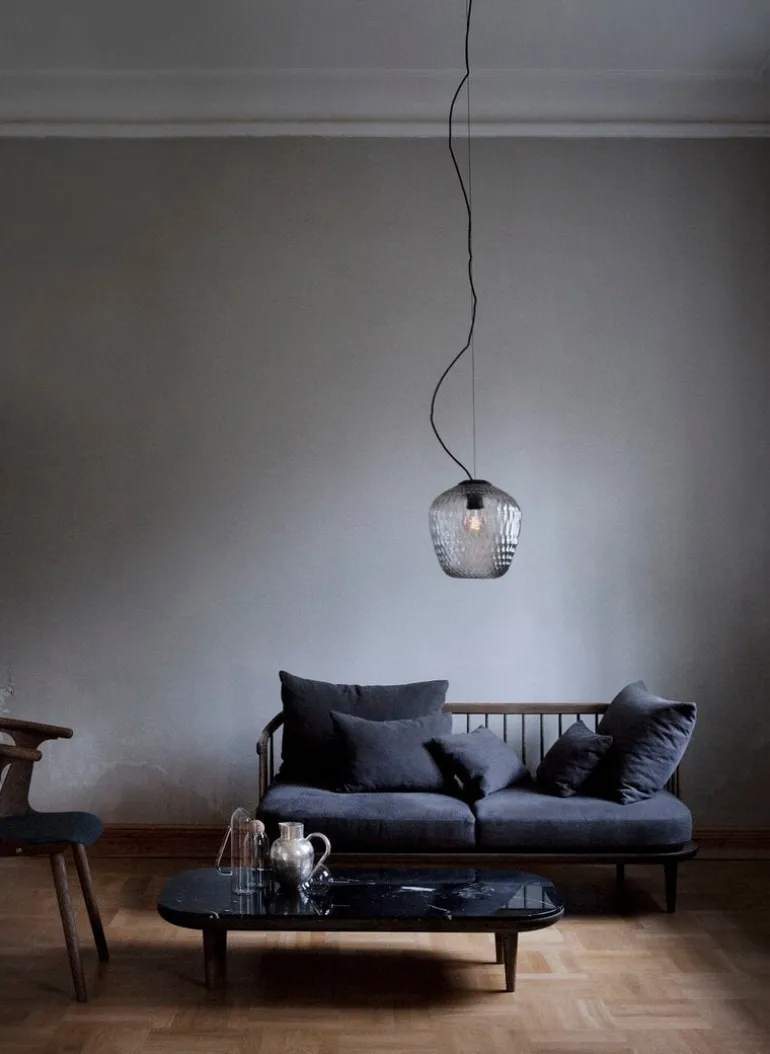 &Tradition Blown pendellampa SW3, silver
