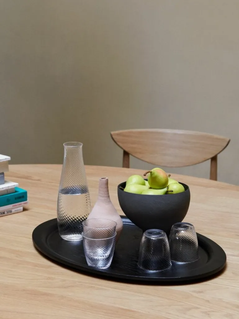 &Tradition Collect SC65 bricka, 38 cm, svartbetsad ek