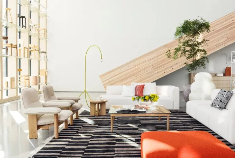 &Tradition Develius B modulsoffa med kuddar, Fiord 151