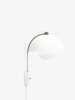 &Tradition Flowerpot VP8 vägglampa, matt vit