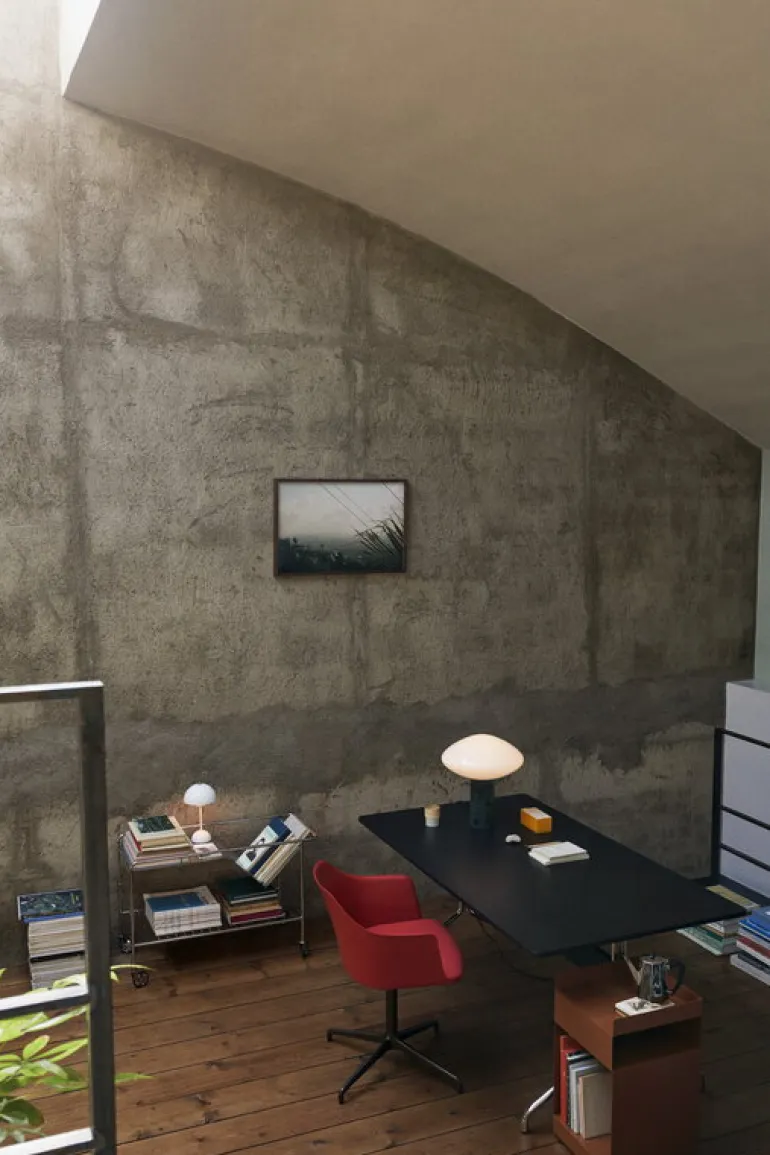 &Tradition Flowerpot VP9 bärbar bordslampa, matt vit