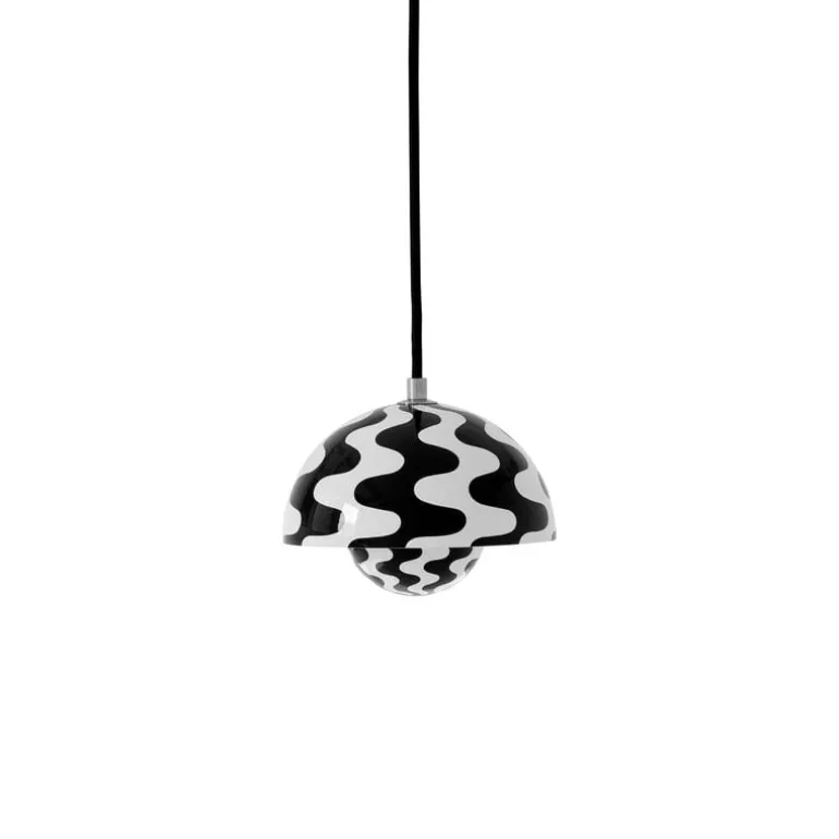 &Tradition Flowerpot VP10 pendellampa, svart - vit