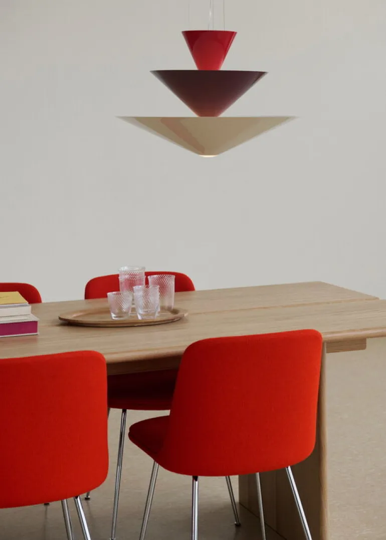 &Tradition Gio LN14 pendel, 60 cm, vermilion - mörk borgund - ecru