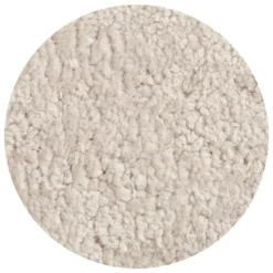 &Tradition Little Petra fåtölj med fotpall, Moonlight fårskinn - valnöt