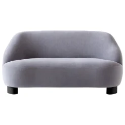 &Tradition Margas LC3 2-sits soffa, svartlackerad ek - Gentle 133