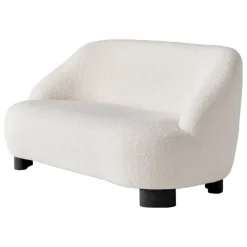 &Tradition Margas LC3 2-sits soffa, svartlackerad ek - Karakorum 001