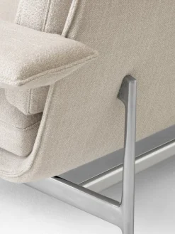 &Tradition Meantime AV30 2-sitsig soffa, polerad aluminium - beige Ecriture 0210