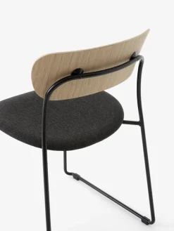 &Tradition Pavilion AV52 stol, lackad ek - grå Re-wool 0198