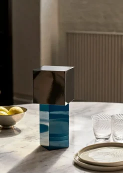 &Tradition Pivot bärbar lampa ATD7, blue silver