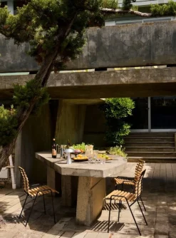 &Tradition RFH RD4, terrassstol, svart - teak