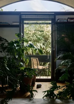 &Tradition RFH RD4, terrassstol, svart - teak