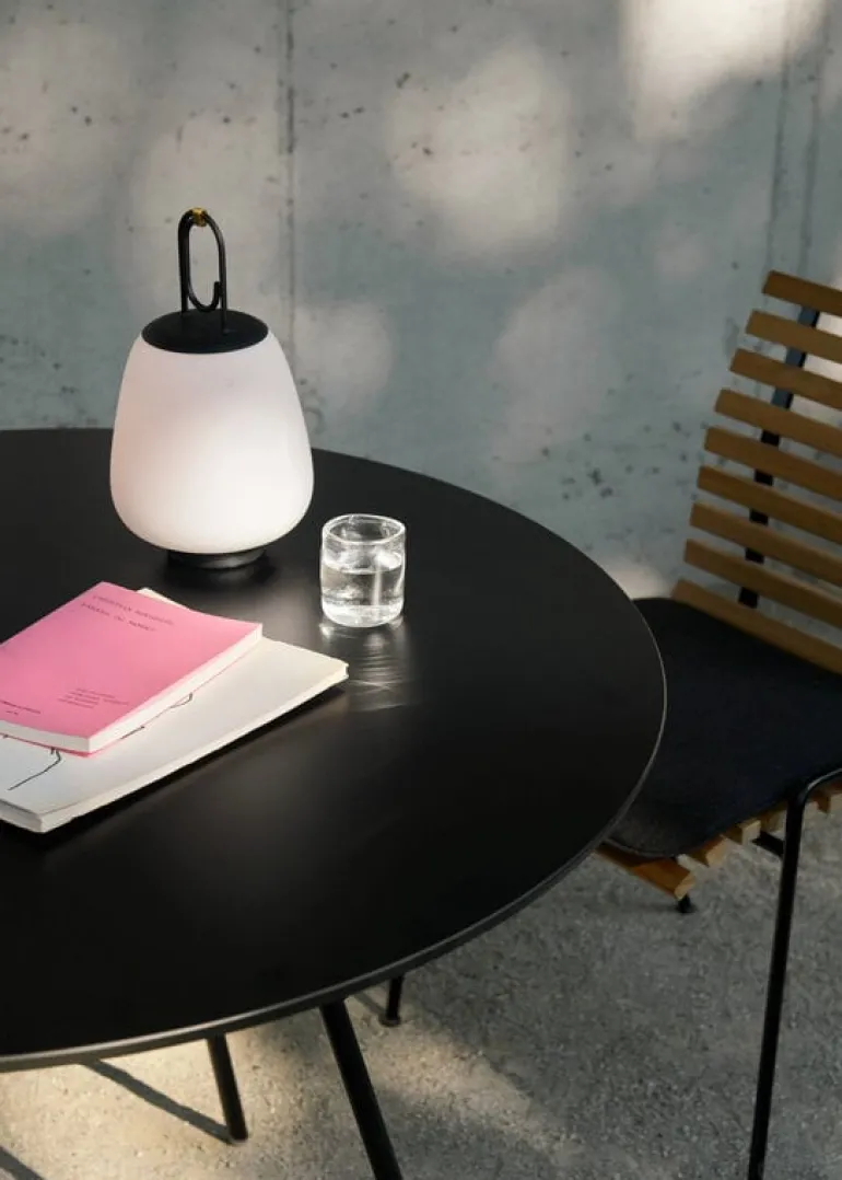 &Tradition RFH RD4, terrassstol, svart - teak