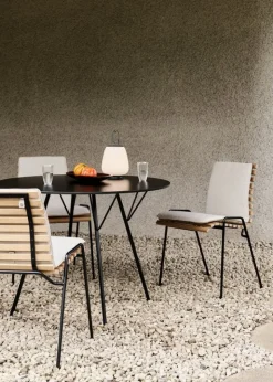 &Tradition RFH RD4, terrassstol, svart - teak