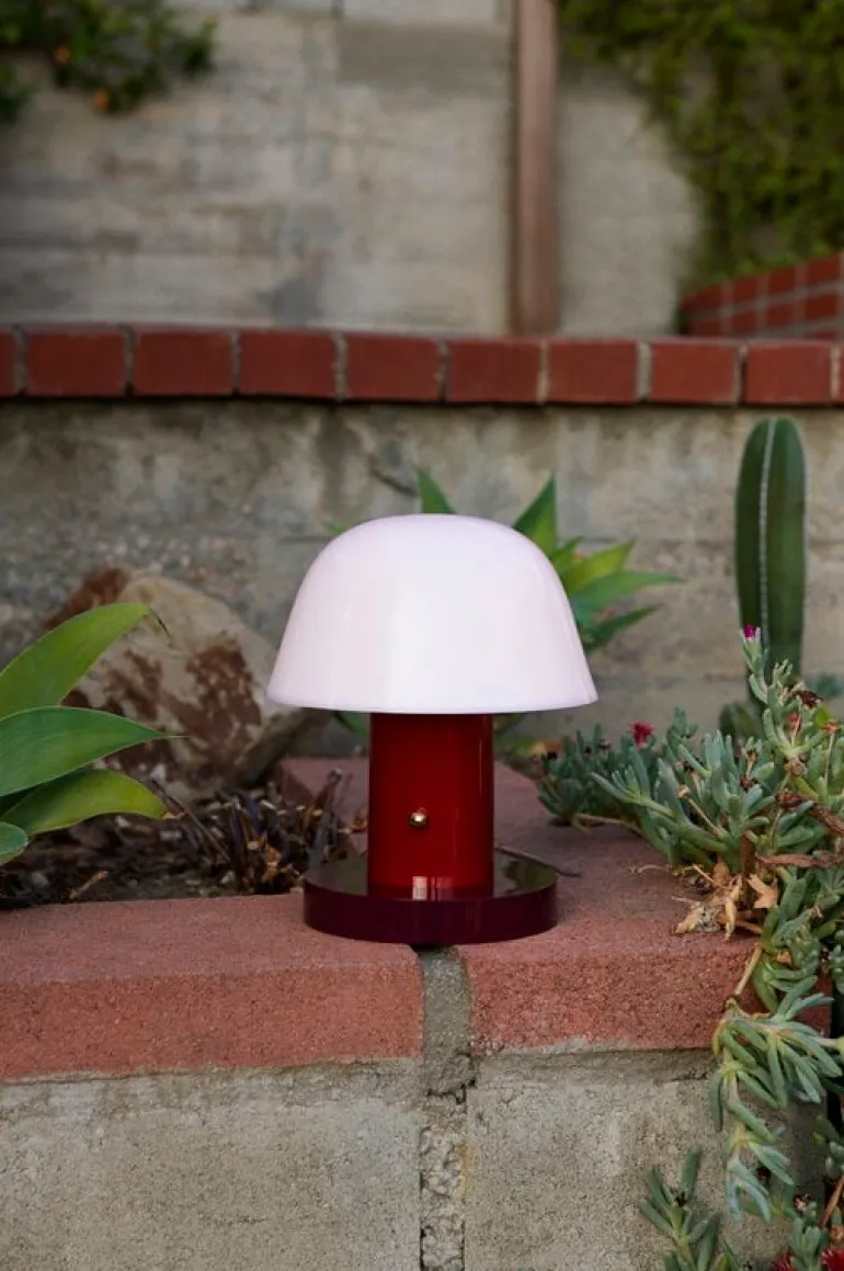 &Tradition Setago JH27 bordslampa, rödbrun - druva