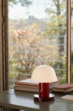 &Tradition Setago JH27 bordslampa, rödbrun - druva