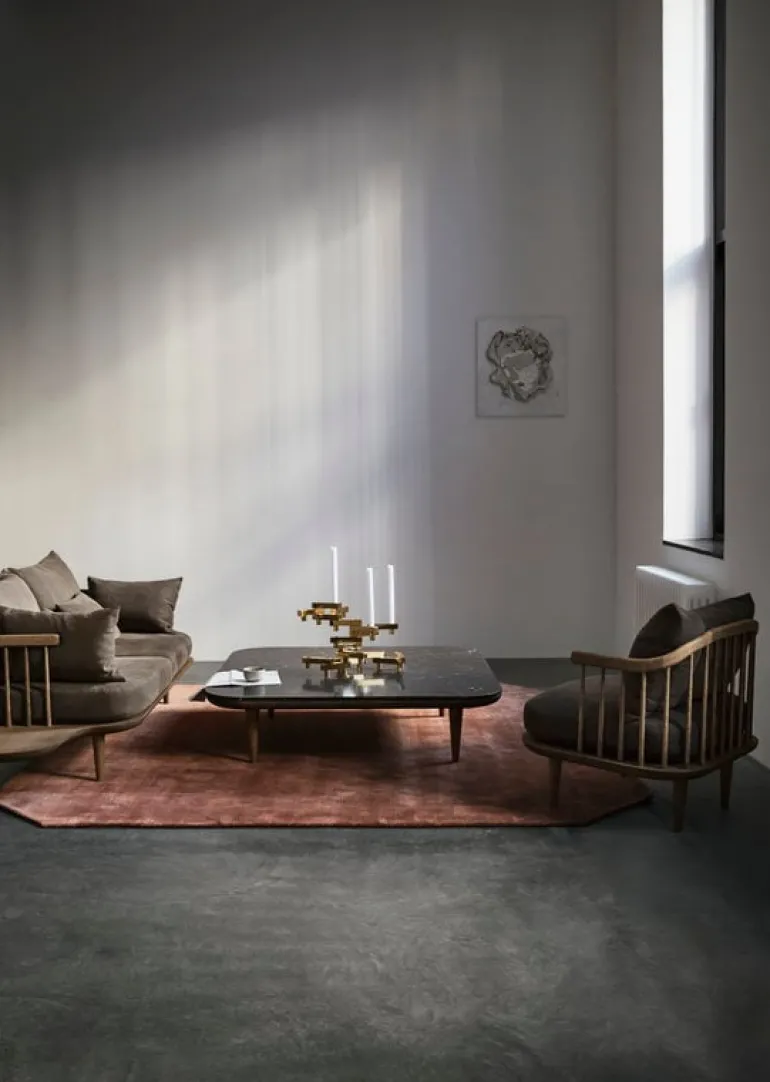 &Tradition The Moor matta AP6, 240 x 240 cm, röd ljung