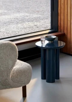 &Tradition Tung JA3 sidobord, stålblått