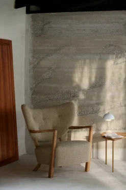 &Tradition Wulff ATD2 loungefåtölj och ATD3 puff, Karakorum 003 - ek