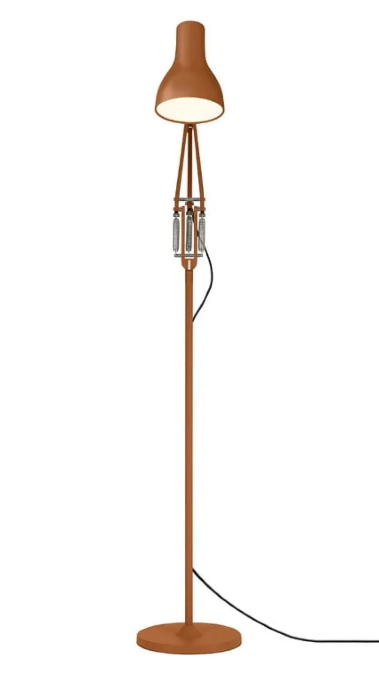 Anglepoise Type 75 golvlampa, Margaret Howell Edition, sienna