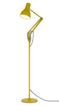 Anglepoise Type 75 golvlampa, Margaret Howell Edition, gulockra