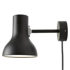 Anglepoise Type 75 Mini vägglampa med kabel, jet svart