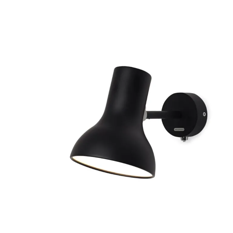 Anglepoise Type 75 Mini vägglampa, jet black