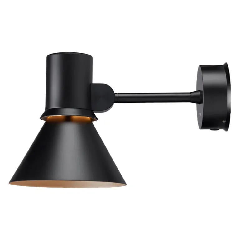 Anglepoise Type 80 W1 vägglampa, fast installation, mattsvart