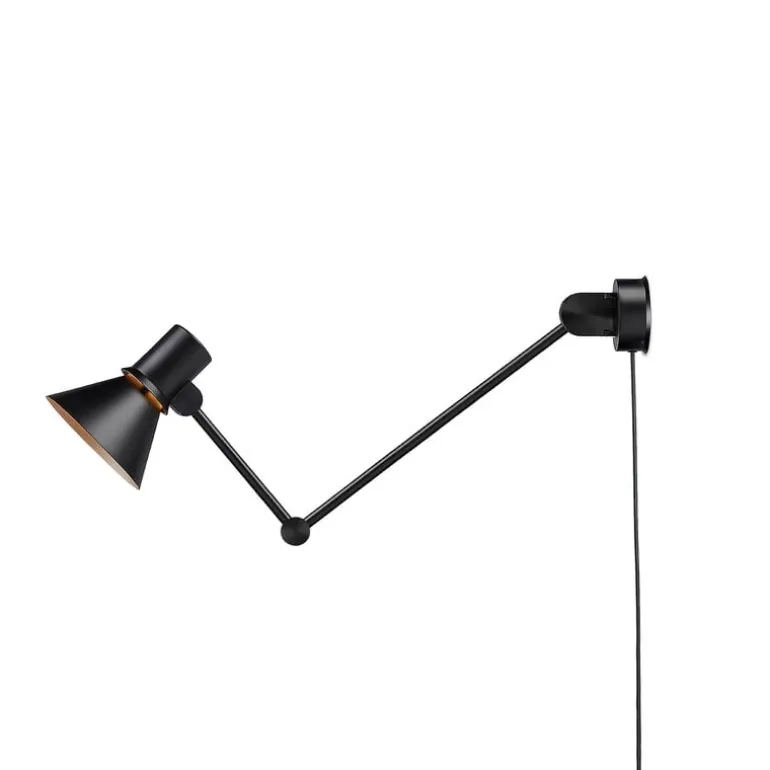 Anglepoise Type 80 W3 vägglampa med kabel, mattsvart