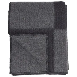 Anno Ala filt, 130 x 180 cm, mörkgrå - svart