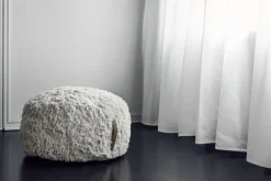 Anno Rahka sittpuff/fotpall, 60 cm, naturvit