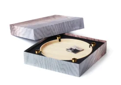 applicata Luna Maxi ljusstake, ek - mässing