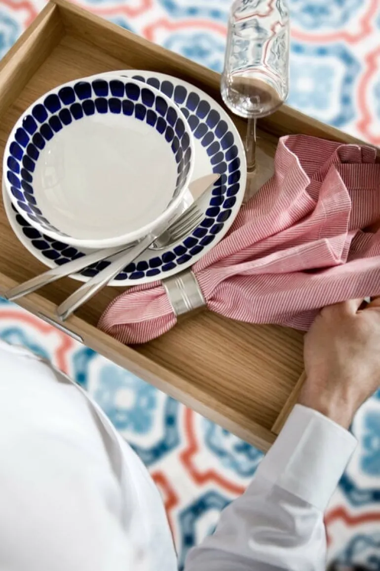 Arabia 24h Tuokio djup tallrik, 18 cm, koboltblå