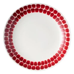Arabia 24h Tuokio djup tallrik, 24 cm, röd