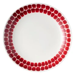Arabia 24h Tuokio djup tallrik, 24 cm, röd