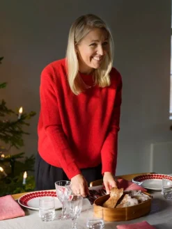 Arabia 24h Tuokio djup tallrik 18 cm, röd