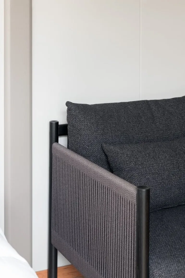 Ariake Braid soffa, 3-sits, svart