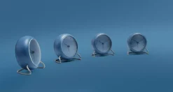 Arne Jacobsen AJ City Hall bordsklocka med larm, stone blue