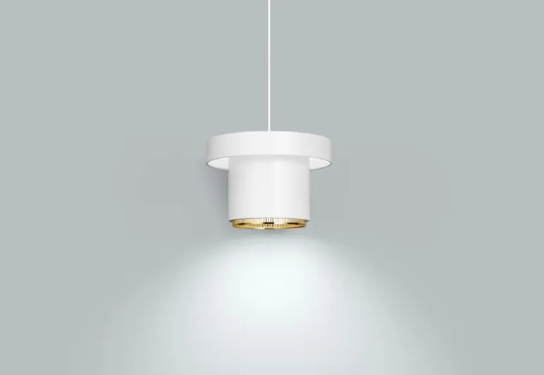 Artek A201 pendellampa, vit - mässing