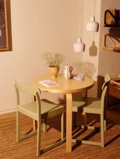 Artek Aalto 90B bord, björk - vitt laminat
