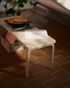 Artek Aalto bänk 153A, heltäckande sits, björk