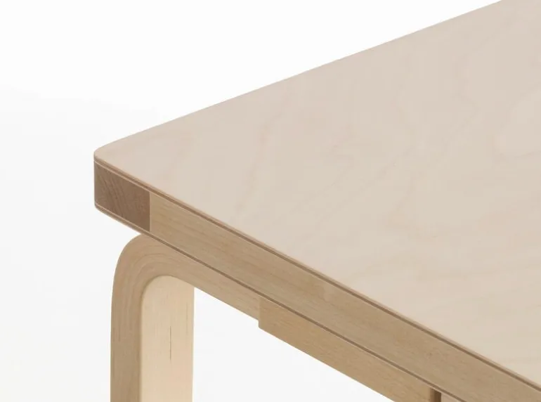 Artek Aalto bänk 153B, heltäckande sits, björk