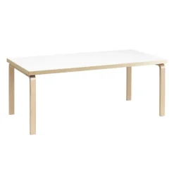 Artek Aalto bord 83, björk - vitt laminat