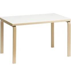 Artek Aalto bord 81B, björk - vitt laminat