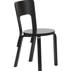 Artek Aalto Chair 66, svartlackad