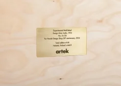 Artek Aalto experimentellt trärelief, björk