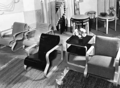 Artek Aalto experimentellt trärelief, björk