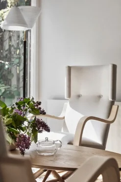 Artek Aalto fåtölj 401, björk - svart Hallingdal 190