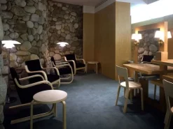 Artek Aalto fåtölj 402, björk - svart Hallingdal 190