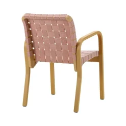Artek Aalto fåtölj 45, honung - naturröd sitsbandväv