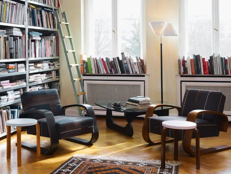 Artek Aalto golvlampa A810, mässing